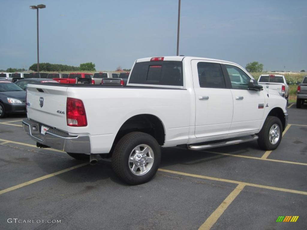 2010 Ram 2500 Big Horn Edition Crew Cab 4x4 - Bright White / Light Pebble Beige/Bark Brown photo #4