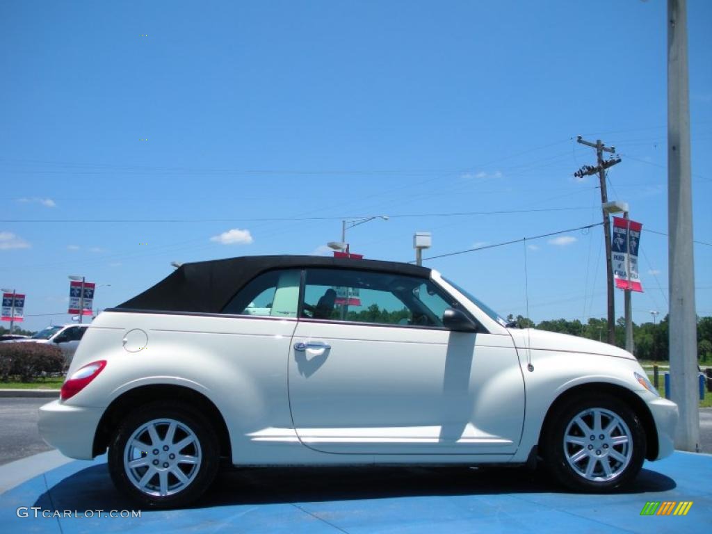 2007 PT Cruiser Convertible - Cool Vanilla White / Pastel Slate Gray photo #6