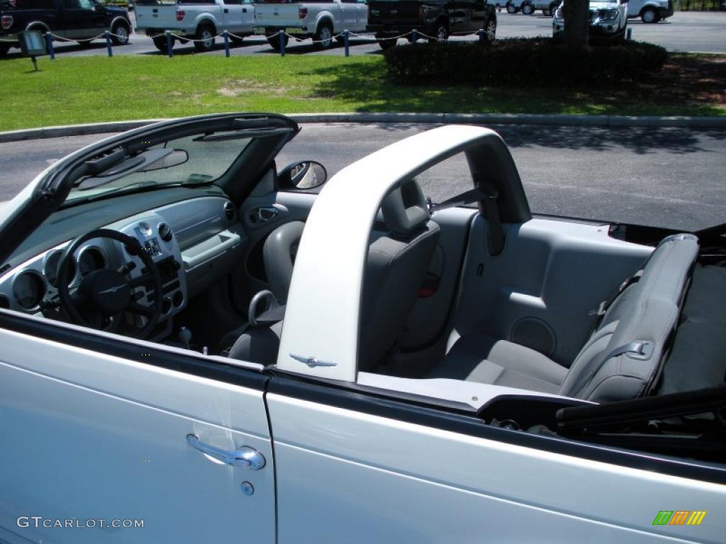 2007 PT Cruiser Convertible - Cool Vanilla White / Pastel Slate Gray photo #11