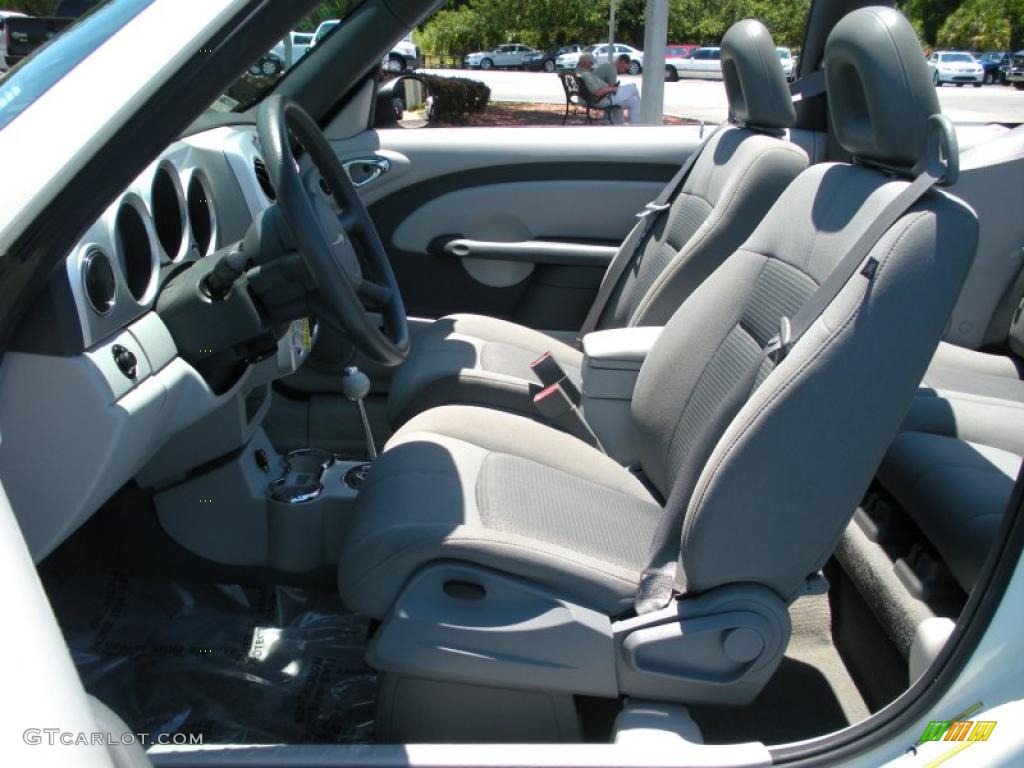 2007 PT Cruiser Convertible - Cool Vanilla White / Pastel Slate Gray photo #15