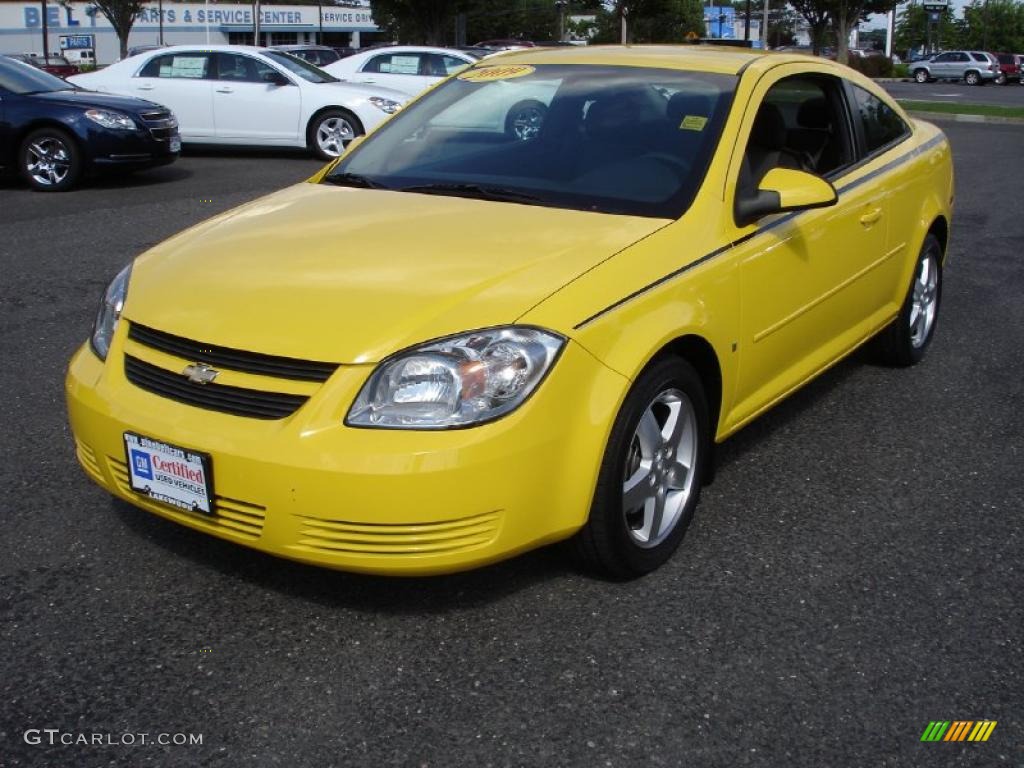 2009 Cobalt LT Coupe - Rally Yellow / Ebony photo #1