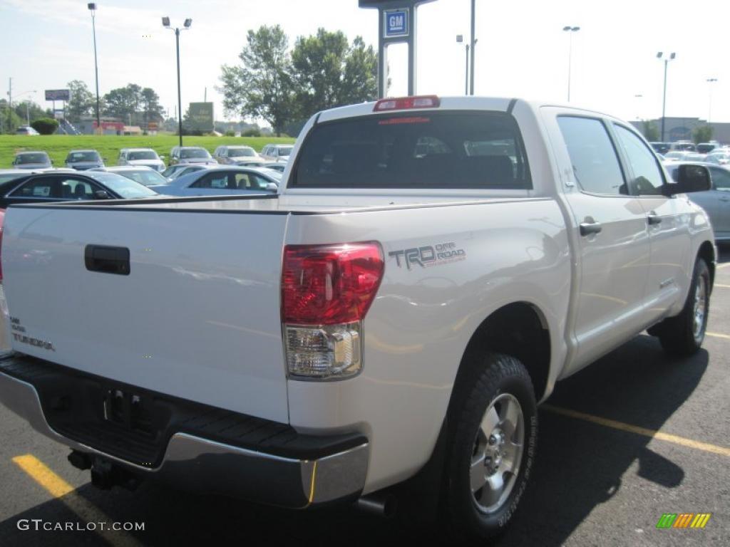 2010 Tundra TRD CrewMax - Super White / Graphite Gray photo #6