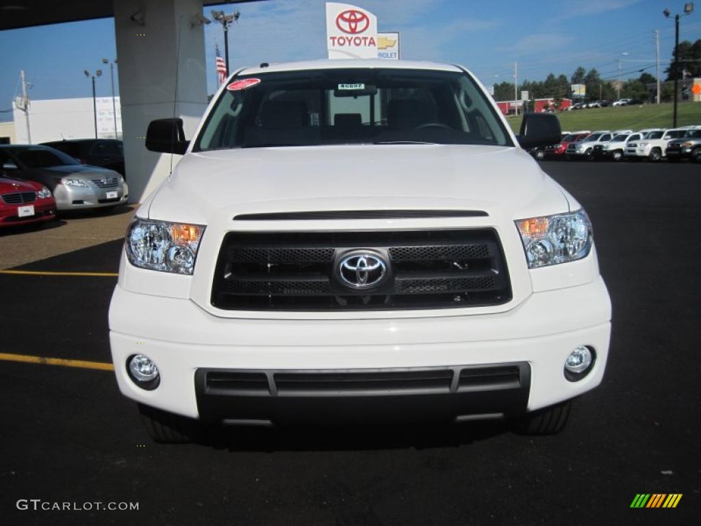 2010 Tundra SR5 Double Cab - Super White / Graphite Gray photo #7