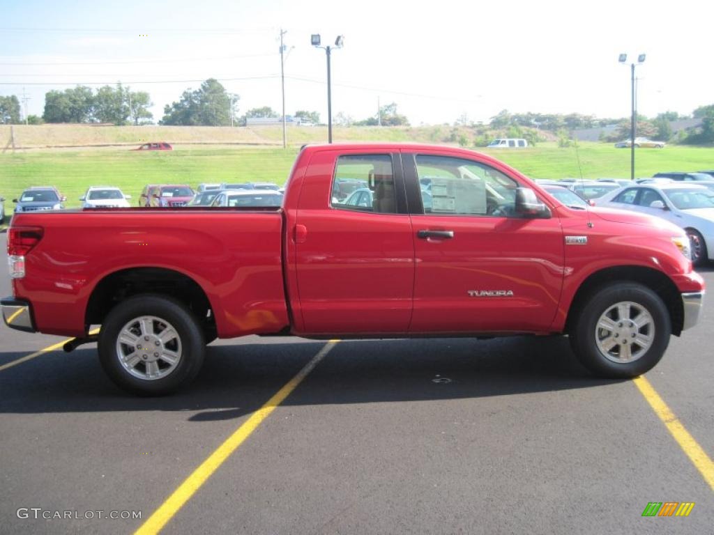 2010 Tundra Double Cab - Radiant Red / Sand Beige photo #3