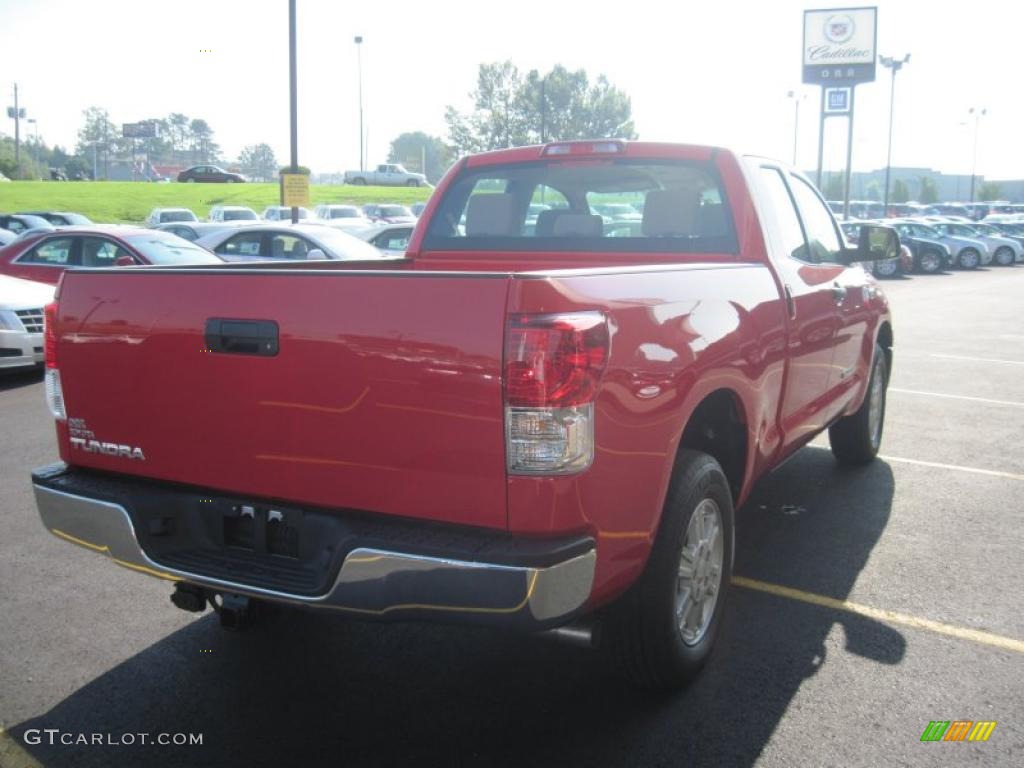 2010 Tundra Double Cab - Radiant Red / Sand Beige photo #6