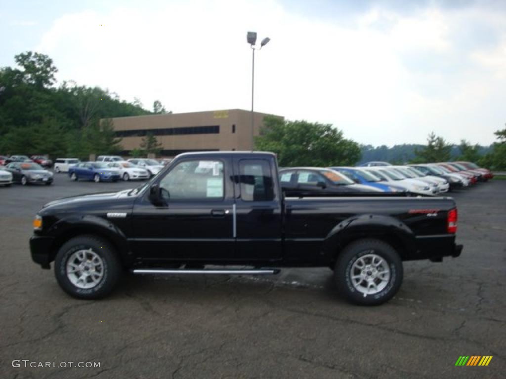 2010 Ranger Sport SuperCab 4x4 - Black / Medium Dark Flint photo #6