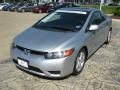 2007 Alabaster Silver Metallic Honda Civic EX Coupe  photo #2