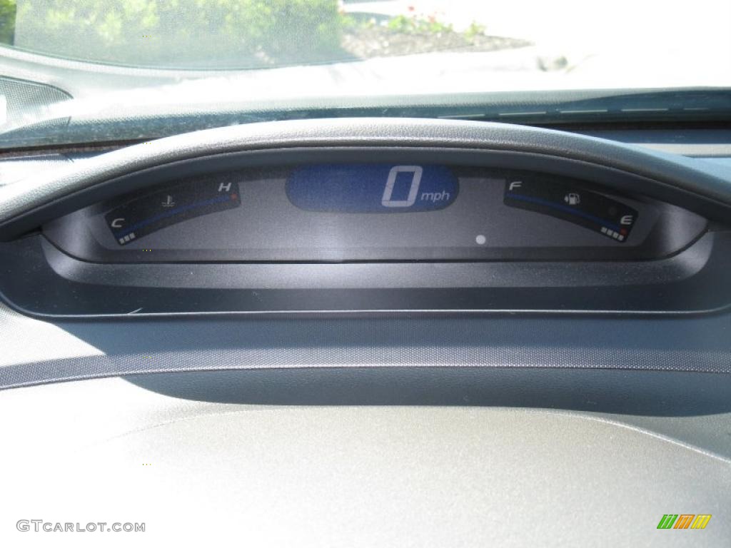 2007 Civic EX Coupe - Alabaster Silver Metallic / Gray photo #14