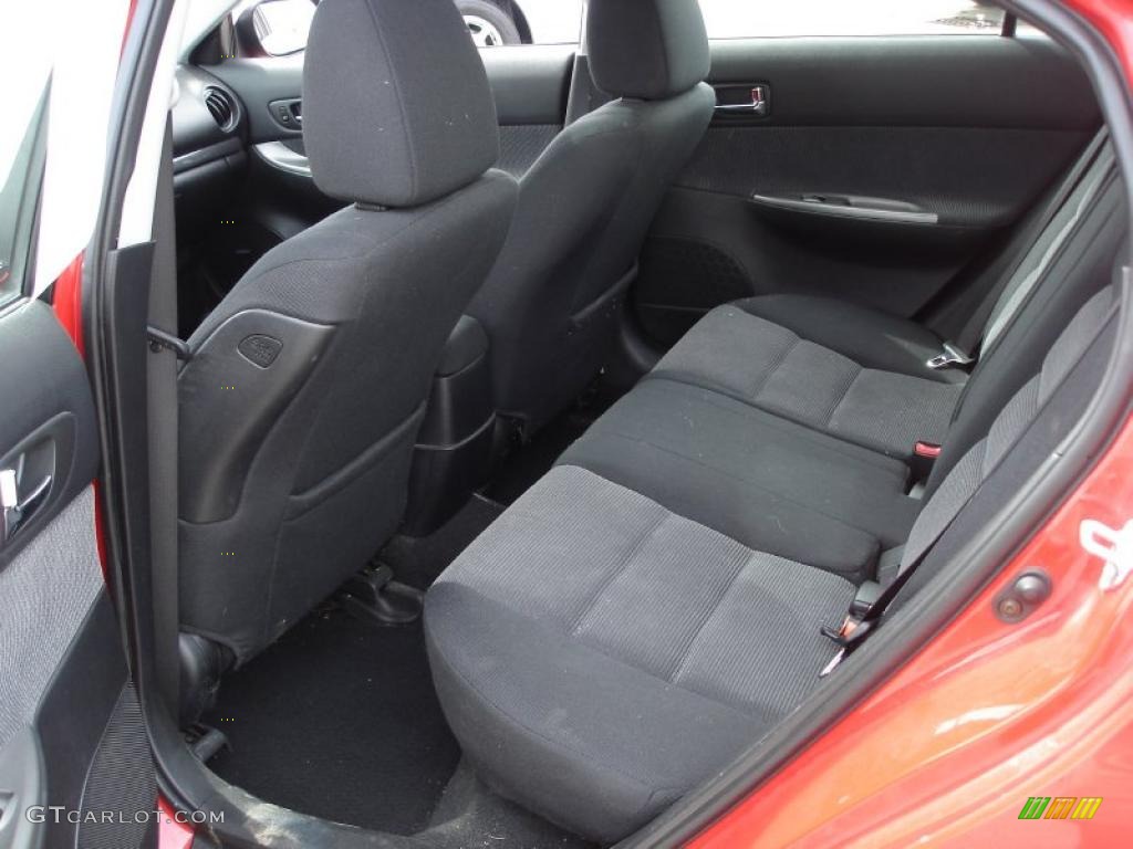 2004 MAZDA6 s Hatchback - Volcanic Red / Black photo #7