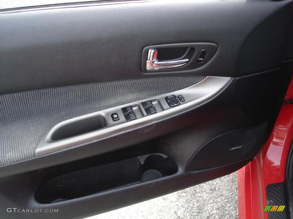 2004 MAZDA6 s Hatchback - Volcanic Red / Black photo #10