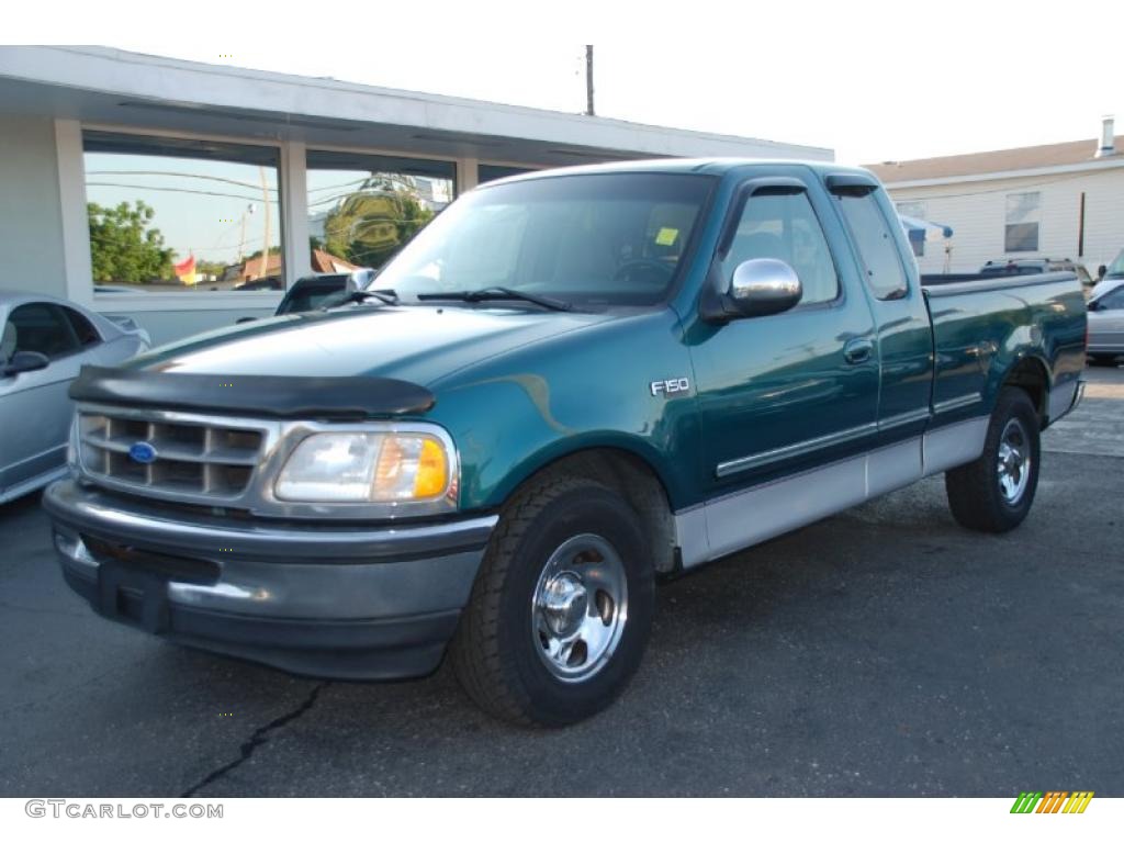1997 Pacific Green Metallic Ford F150 Xlt Extended Cab 31145355 Photo