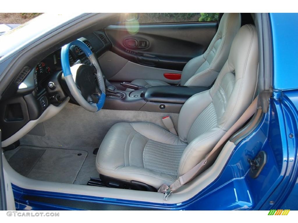 2002 Corvette Coupe - Electron Blue Metallic / Light Gray photo #4