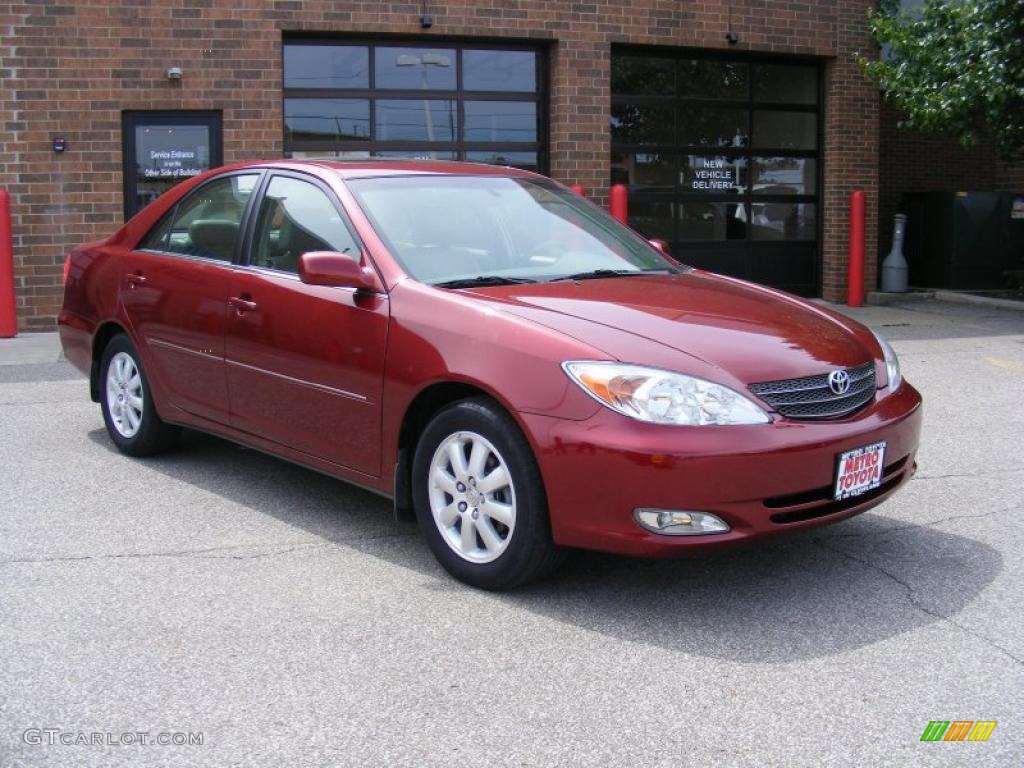 2003 Camry XLE - Salsa Red Pearl / Stone photo #1