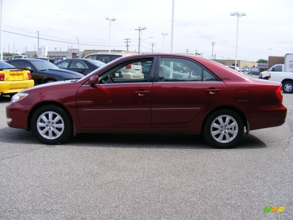 2003 Camry XLE - Salsa Red Pearl / Stone photo #6