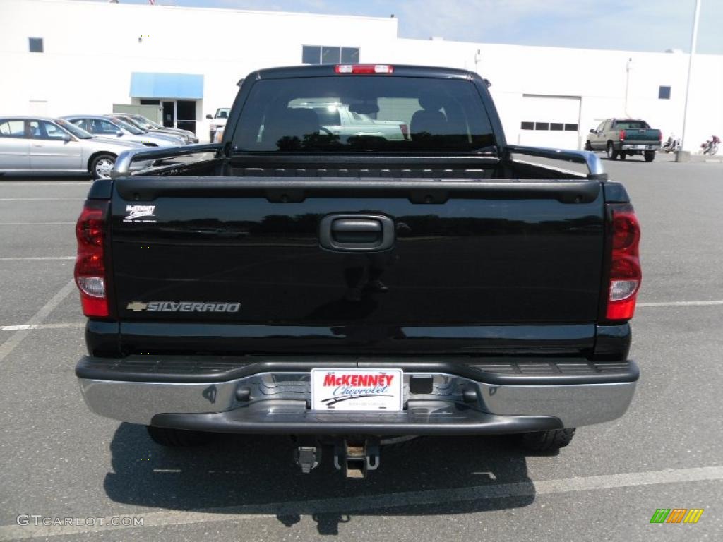 2007 Silverado 1500 Classic Z71 Extended Cab 4x4 - Black / Dark Charcoal photo #3