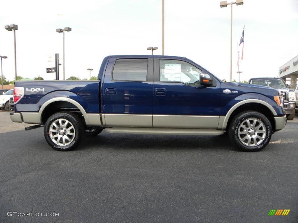 2010 F150 King Ranch SuperCrew 4x4 - Dark Blue Pearl Metallic / Chapparal Leather photo #2