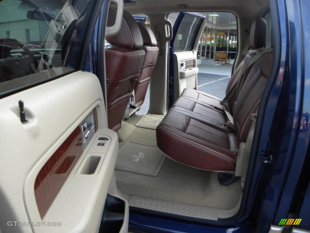 2010 F150 King Ranch SuperCrew 4x4 - Dark Blue Pearl Metallic / Chapparal Leather photo #9