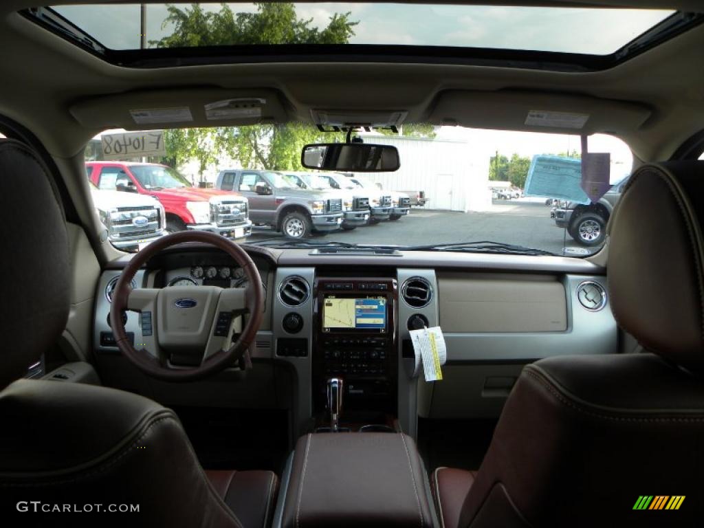 2010 F150 King Ranch SuperCrew 4x4 - Dark Blue Pearl Metallic / Chapparal Leather photo #38