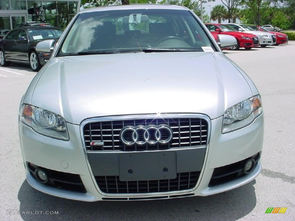 2008 A4 2.0T Sedan - Light Silver Metallic / Black photo #8