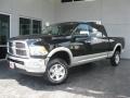 Brilliant Black Crystal Pearl 2010 Dodge Ram 2500 Laramie Mega Cab 4x4