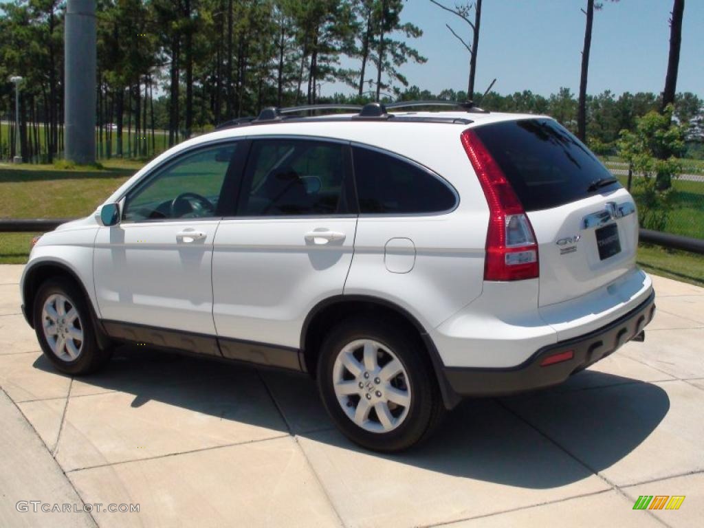 2008 CR-V EX-L - Taffeta White / Gray photo #9