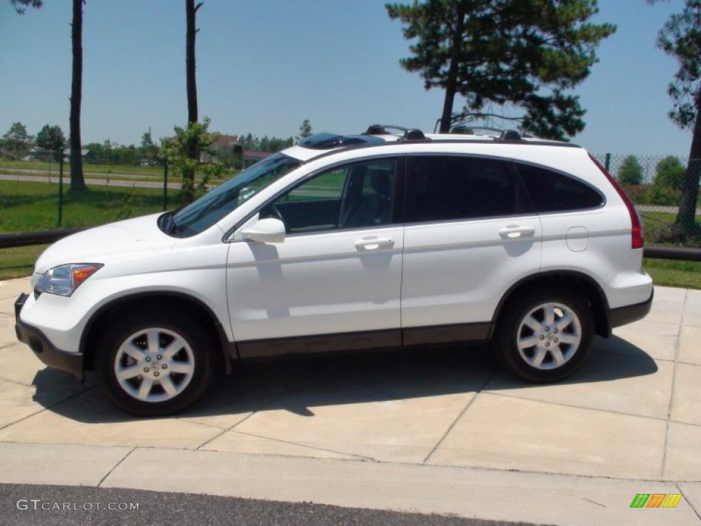 2008 CR-V EX-L - Taffeta White / Gray photo #12