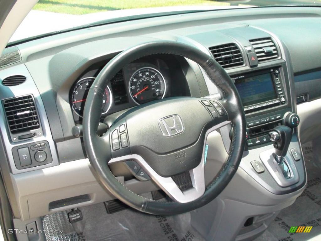 2008 CR-V EX-L - Taffeta White / Gray photo #19