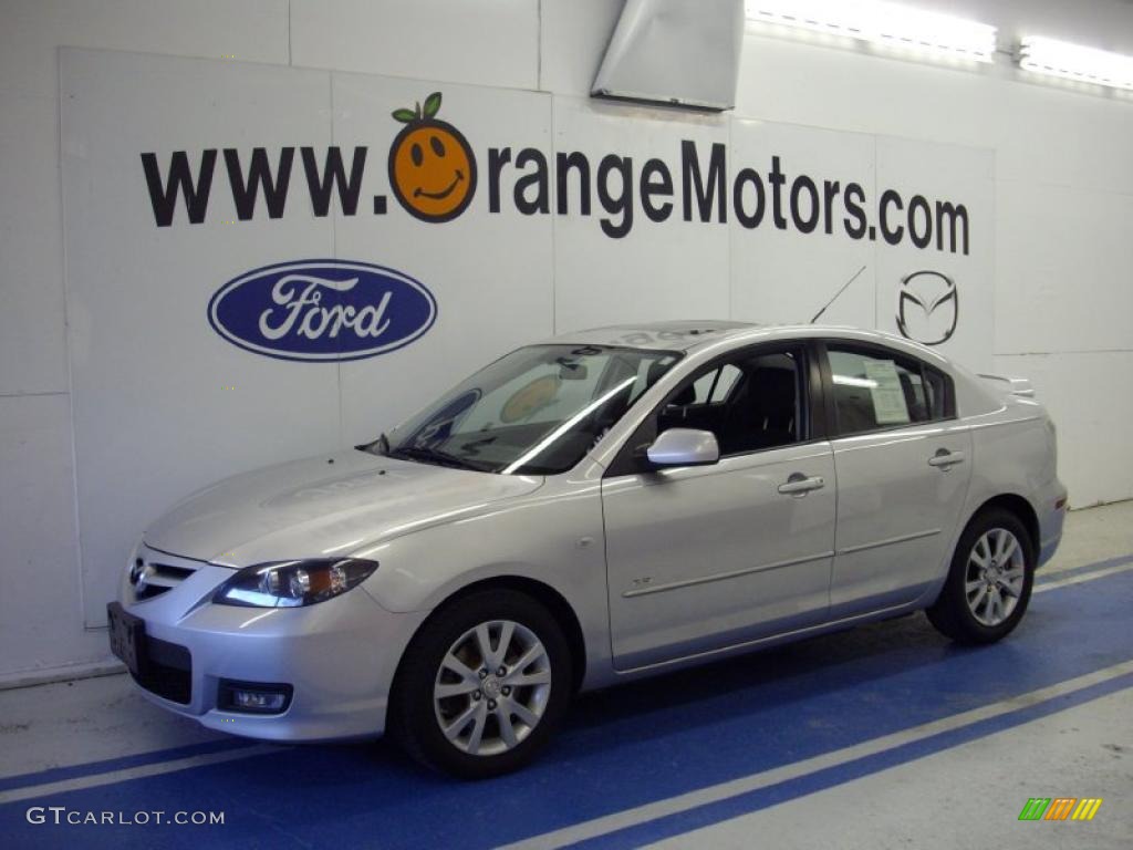 2007 MAZDA3 s Sport Sedan - Sunlight Silver Metallic / Black photo #1