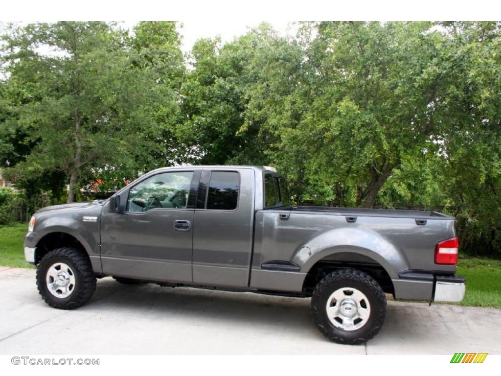 2004 F150 XLT SuperCab 4x4 - Dark Shadow Grey Metallic / Dark Flint photo #5