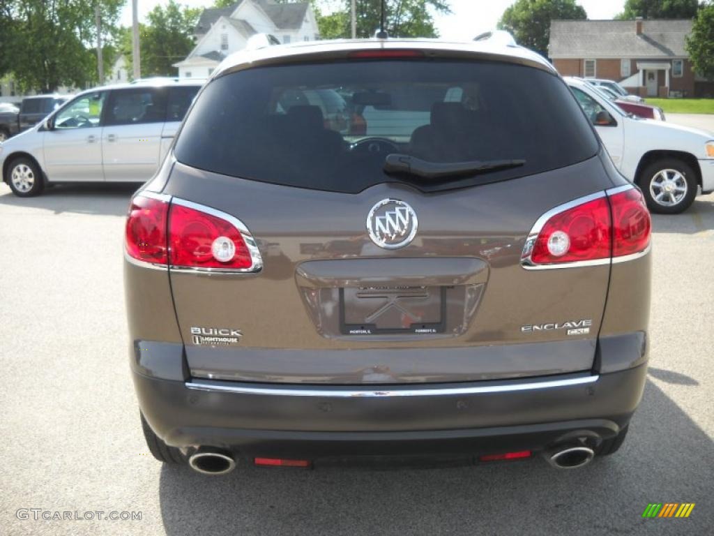 2010 Enclave CXL AWD - Cocoa Metallic / Cashmere/Cocoa photo #8