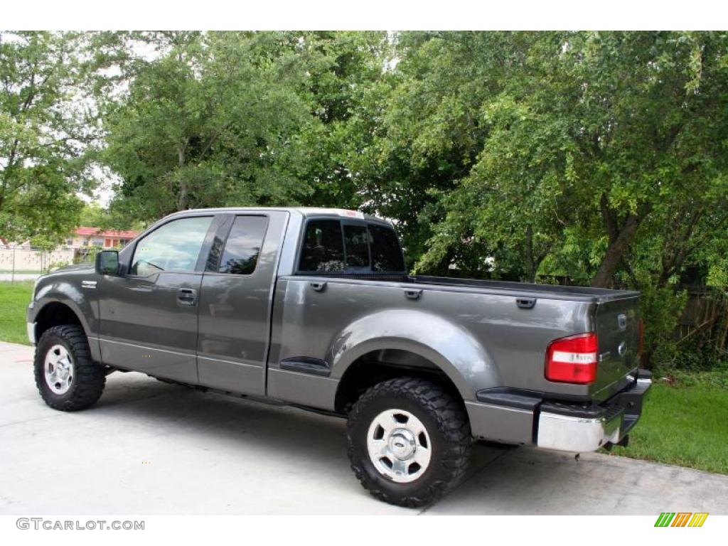 2004 F150 XLT SuperCab 4x4 - Dark Shadow Grey Metallic / Dark Flint photo #6