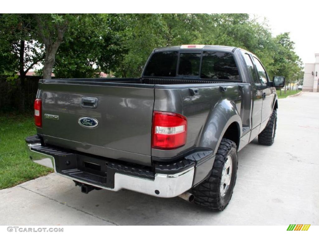 2004 F150 XLT SuperCab 4x4 - Dark Shadow Grey Metallic / Dark Flint photo #10