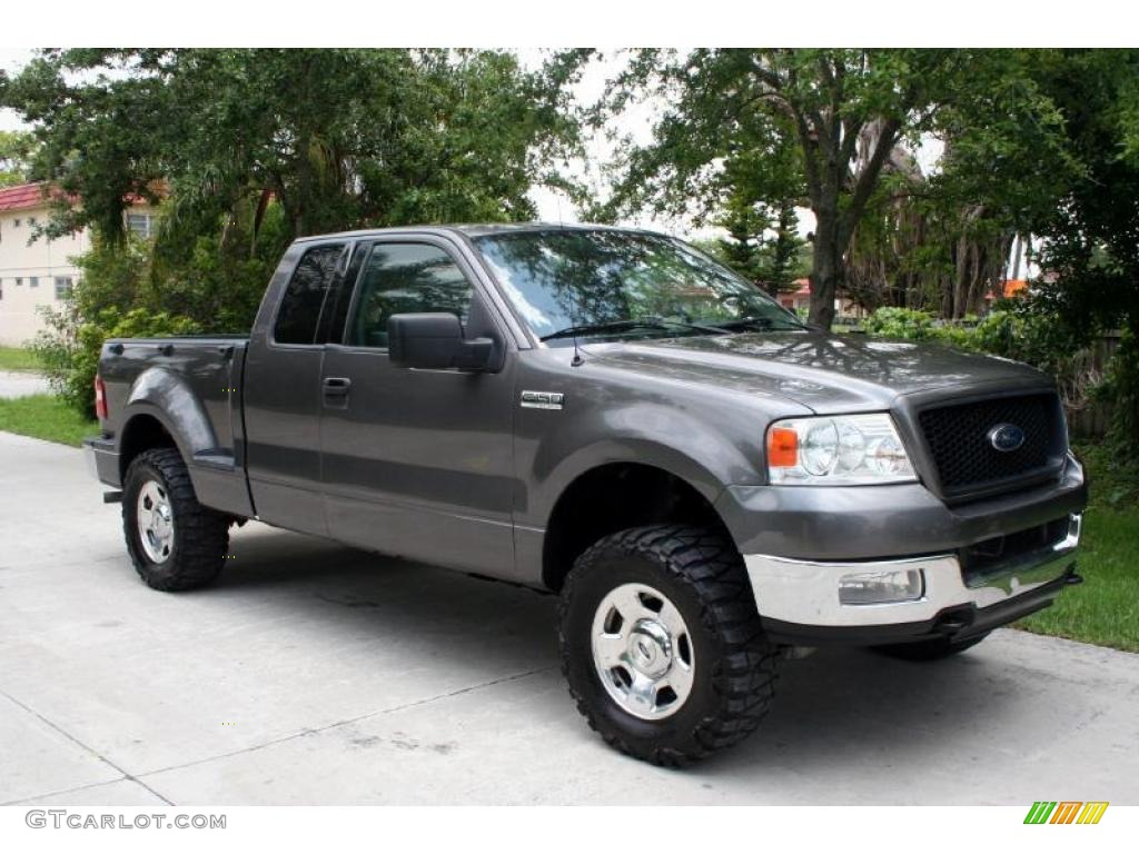 2004 F150 XLT SuperCab 4x4 - Dark Shadow Grey Metallic / Dark Flint photo #15