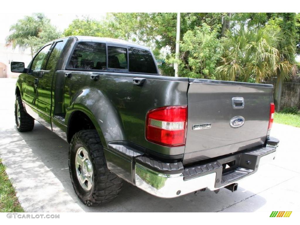 2004 F150 XLT SuperCab 4x4 - Dark Shadow Grey Metallic / Dark Flint photo #21