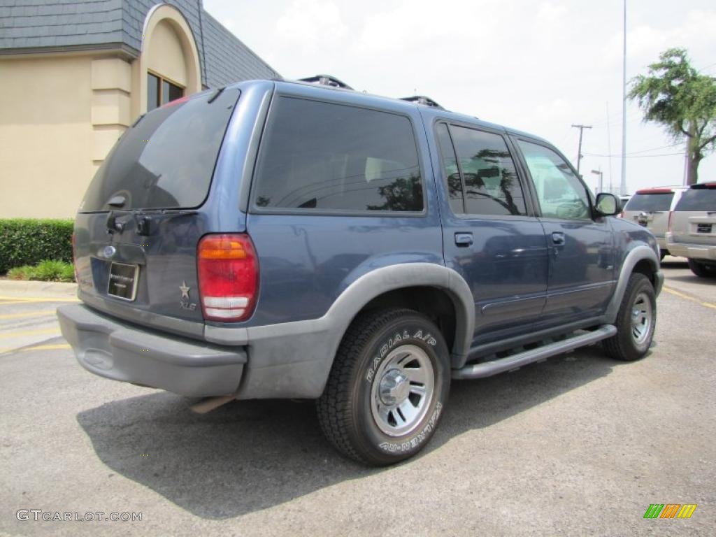 2000 Explorer XLS - Medium Wedgewood Blue Metallic / Medium Graphite photo #6