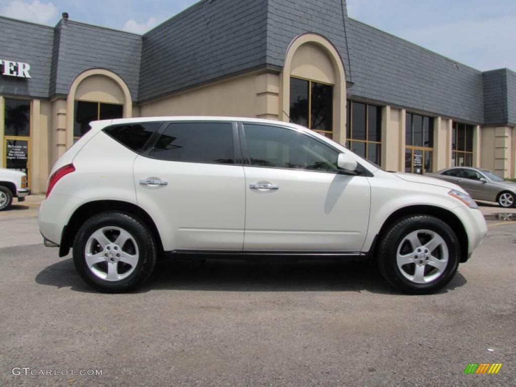 2005 Murano SL - Glacier Pearl White / Cafe Latte photo #7