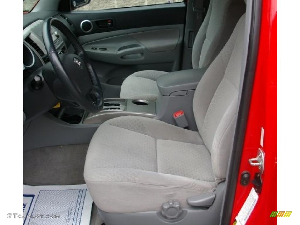 2006 Tacoma V6 Access Cab 4x4 - Radiant Red / Graphite Gray photo #3