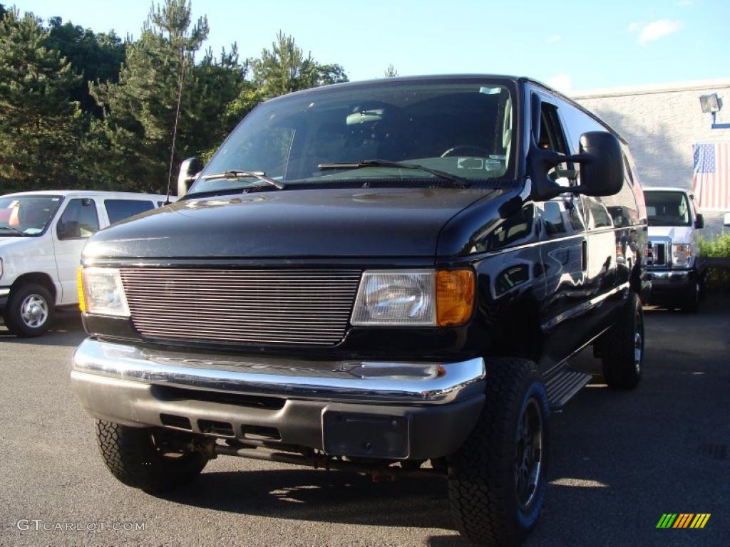 Black Ford E Series Van