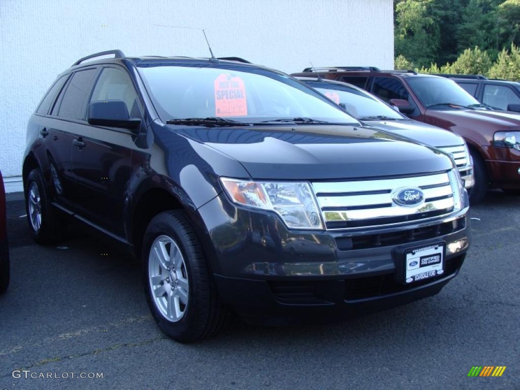 2007 Edge SE AWD - Carbon Metallic / Medium Light Stone photo #3