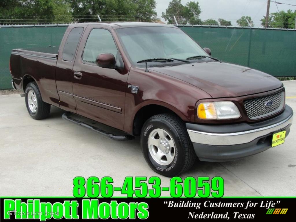 2001 F150 XLT SuperCab - Chestnut Metallic / Medium Parchment photo #1