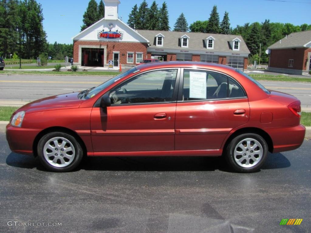2004 Rio Sedan - Cinnamon / Beige photo #12