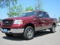 2005 Dark Toreador Red Metallic Ford F150 XLT SuperCrew 4x4  photo #1