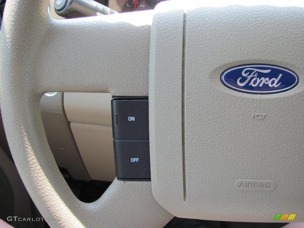 2005 F150 XLT SuperCrew 4x4 - Dark Toreador Red Metallic / Tan photo #24