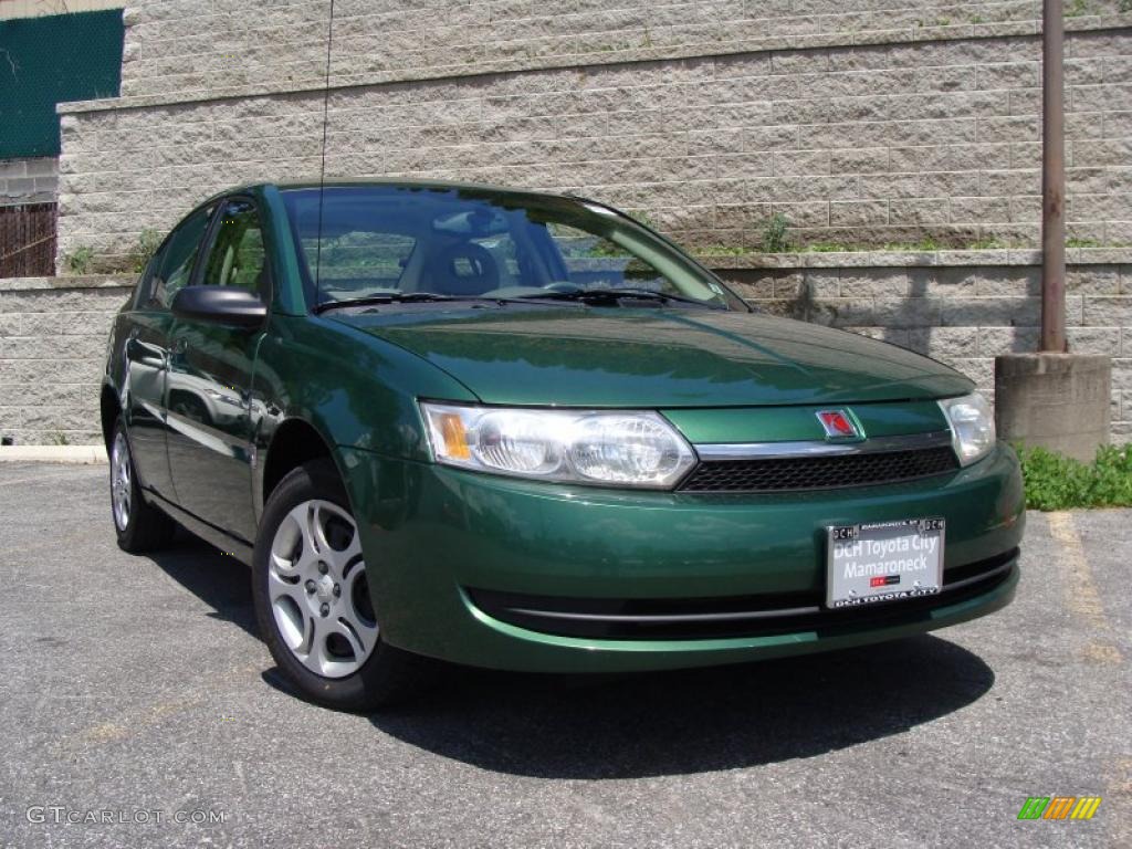 2004 ION 2 Sedan - Rain Forest Green / Tan photo #1