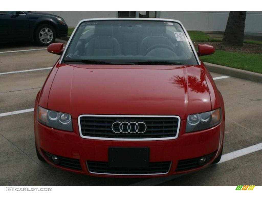2006 A4 1.8T Cabriolet - Amulet Red / Ebony photo #10
