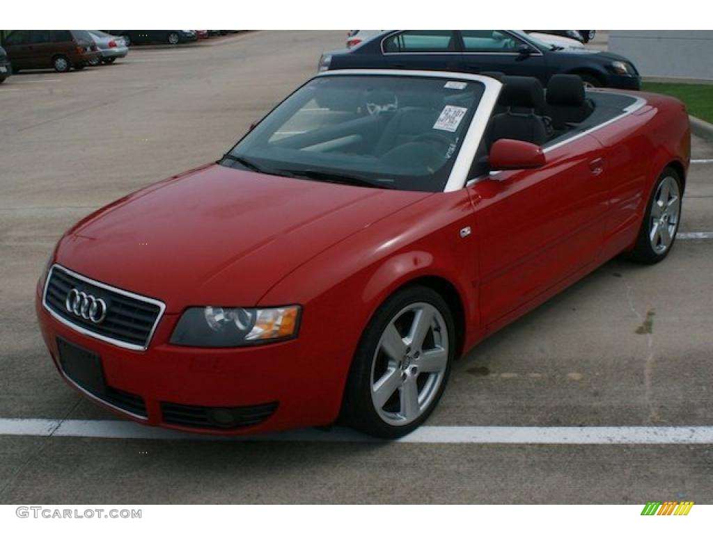 2006 A4 1.8T Cabriolet - Amulet Red / Ebony photo #11