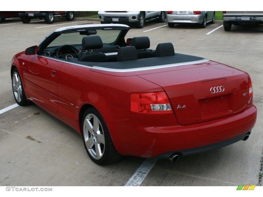2006 A4 1.8T Cabriolet - Amulet Red / Ebony photo #14