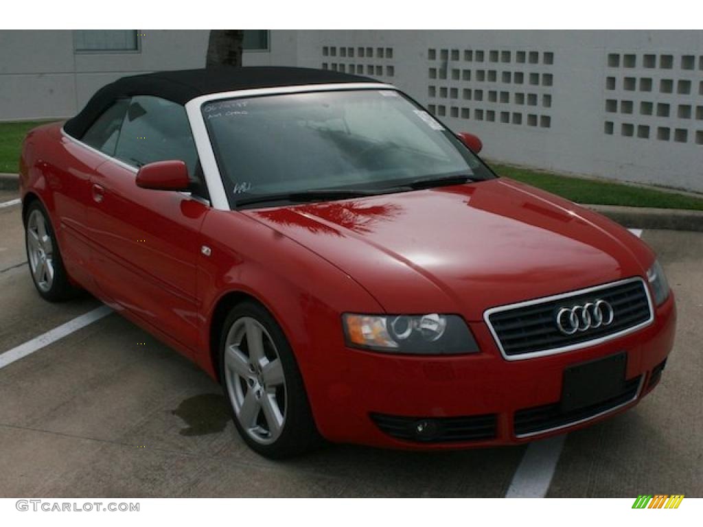2006 A4 1.8T Cabriolet - Amulet Red / Ebony photo #35