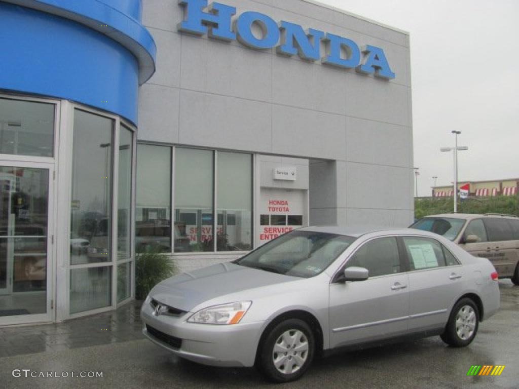 2003 Accord LX Sedan - Satin Silver Metallic / Black photo #1