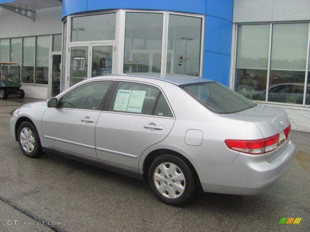 2003 Accord LX Sedan - Satin Silver Metallic / Black photo #5